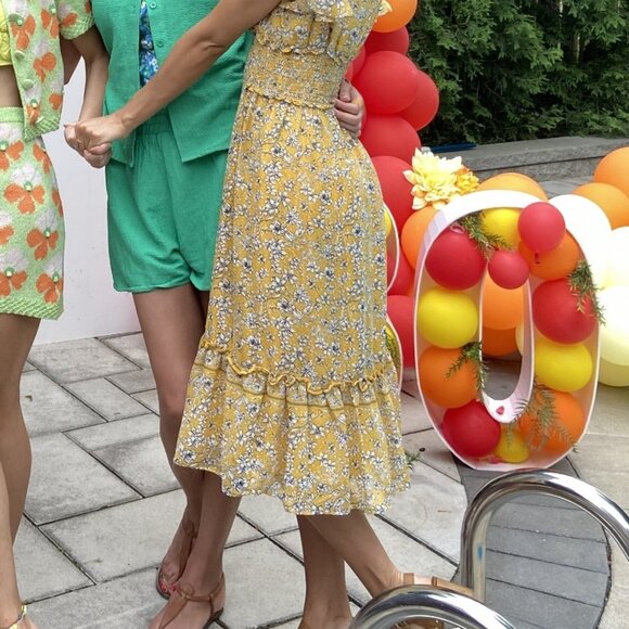 Max Studio Floral Dress XS - Picture 3 of 4